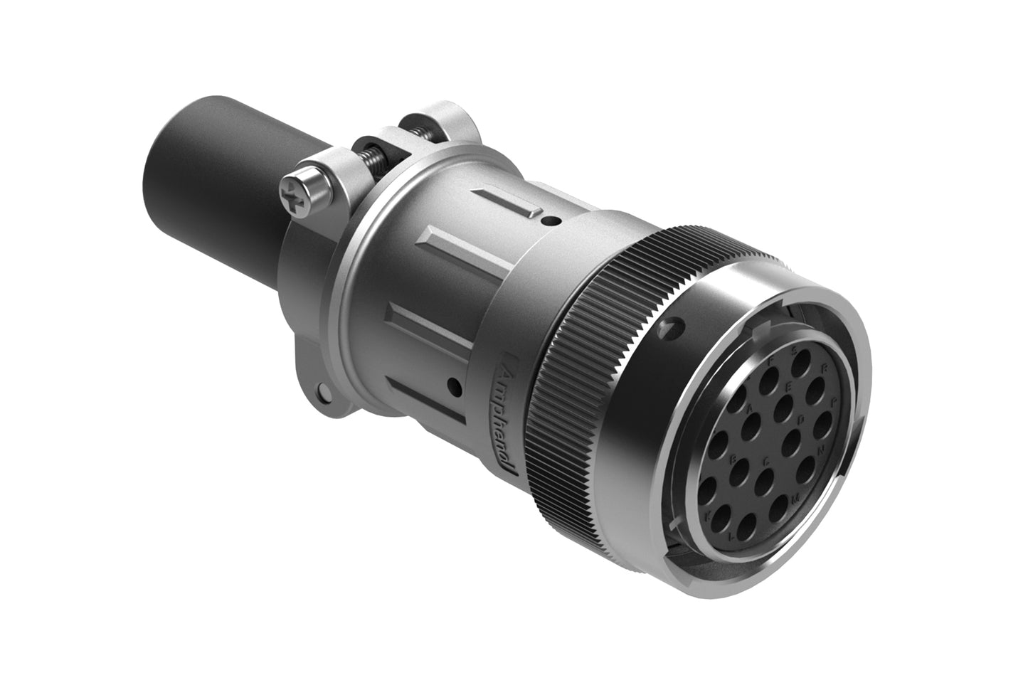 AHDM06-24-16SR-059 16 Position Plug Kit, Shell Size 24, Socket, Reduced Diameter Seal, Wide Thread, Cable Clamp Backshell. HD36-24-16SE-059