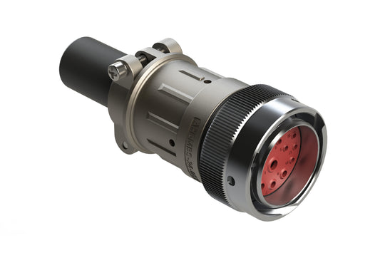 AHDM06-24-18PR-059 18 Position Plug Kit, Shell Size 24, Pin, Reduced Diameter Seal, Wide Thread, Cable Clamp Backshell. HD36-24-18PE-059