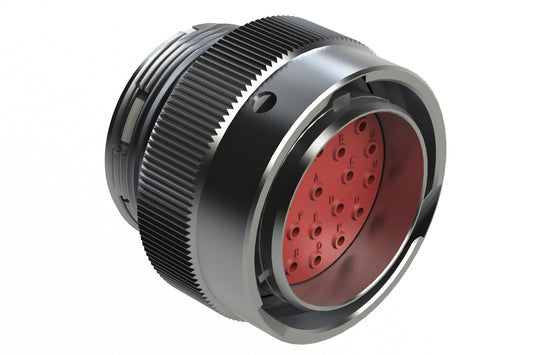 AHDM06-24-23PT 23 Position Plug, Pin, Shell Size 24, Metal, Thin Diameter Seal (Grey Adapter). HD36-24-23PT