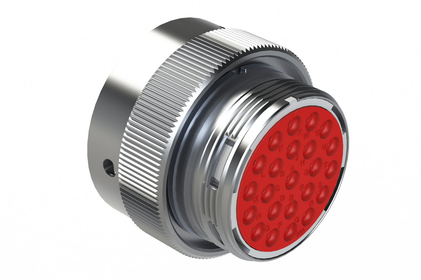 AHDM06-24-23PT 23 Position Plug, Pin, Shell Size 24, Metal, Thin Diameter Seal (Grey Adapter). HD36-24-23PT