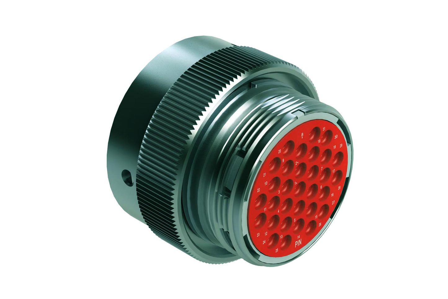 AHDM06-24-31PT 31 Position Plug, Size 24, Pin, thin seal, Wide Thread. HD36-24-31PT