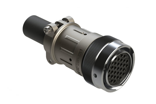 AHDM06-24-31ST-059 31 Position Plug Kit, Shell Size 24, Socket, Thin Seal, Wide Thread, Cable Clamp Backshell. HD36-24-31ST-059