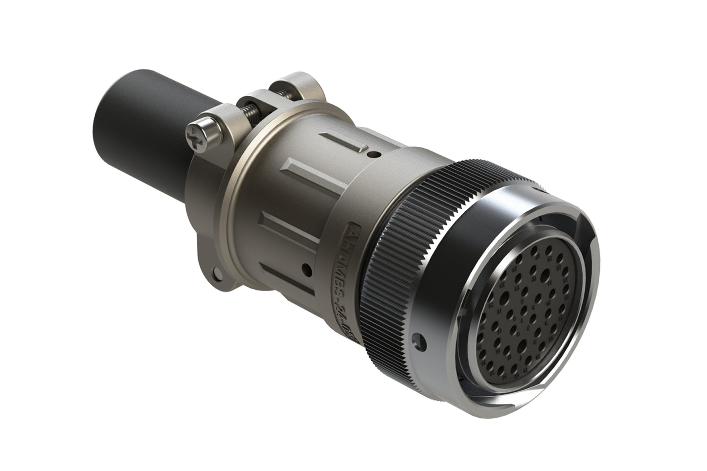 AHDM06-24-35SR-059 35 Position Plug Kit, Shell Size 24, Socket, Reduced Diameter Seal, Wide Thread, Cable Clamp Backshell. HD36-24-35SE-059