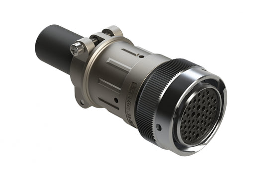 AHDM06-24-47SR-059 47 Position Plug Kit, Shell Size 24, Socket, Reduced Diameter Seal, Wide Thread, Cable Clamp Backshell. HD36-24-47SE-059