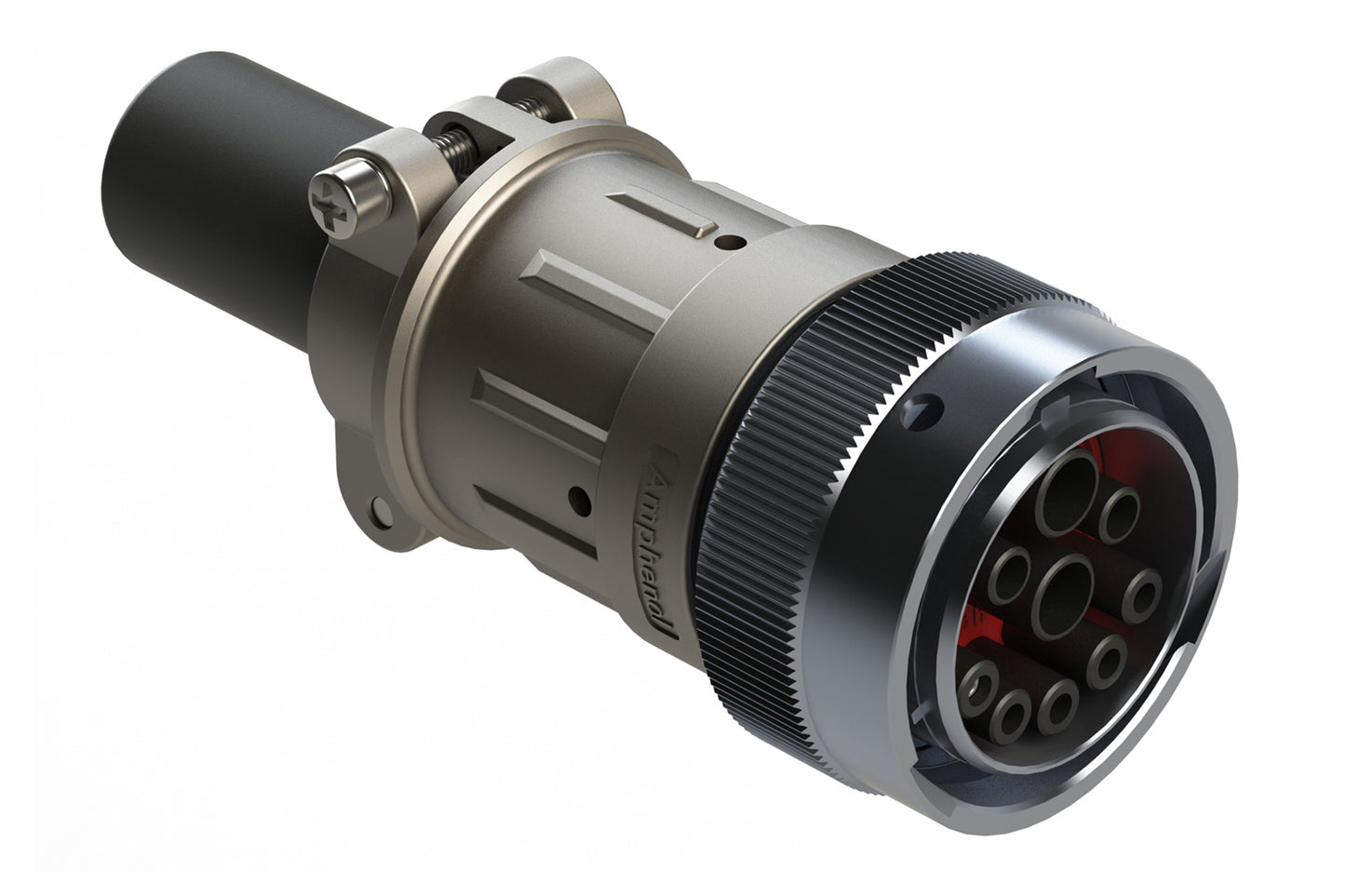 AHDM06-24-91SR-059 9 Position ISOBUS Plug Kit, Socket, Shell Size 24, Cable Clamp Backshell Socket Contacts, Reduced Diameter Seal, Wide Thread Adapter (WTA). HD36-24-91SE-059