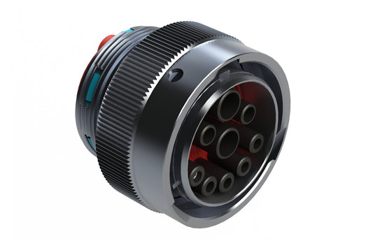 AHDM06-24-91SR 9 Position ISOBUS Plug, Shell Size 24, Socket Contacts, Reduced Diameter Seal, Wide Thread Adapter (WTA). HD36-24-91SE