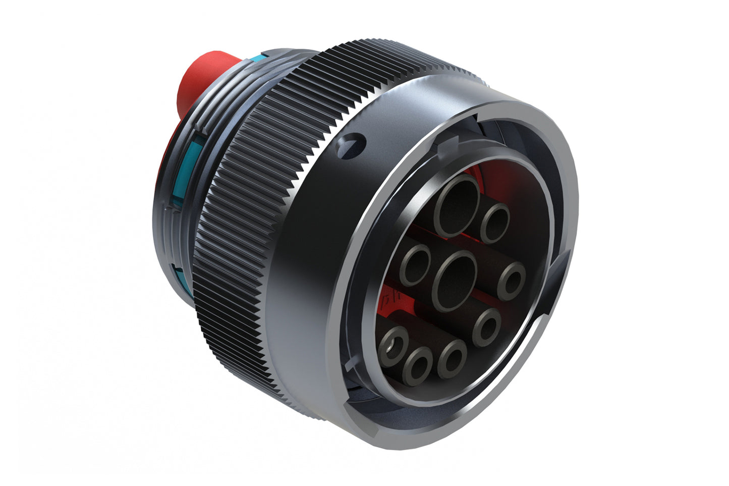 AHDM06-24-91SR16 9 Position ISOBUS Plug, Shell Size 24, Socket Contacts, Reduced Diameter Seal, Wide Thread Adapter (WTA). Note: Use (Size 8) PN# AT62-203-08141-16 contacts for 6AWG/16mm² applications