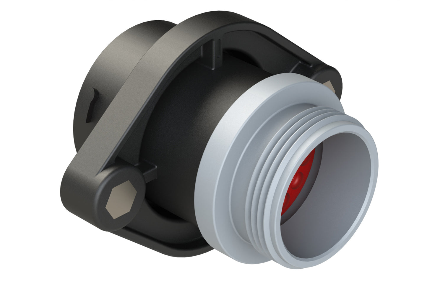 AHDP02-24-23ST-STA 23 Position Panel Mount Receptacle, Socket, Shell Size 24, Thin Diameter Seal (Grey Adapter), Small Thread Adapter