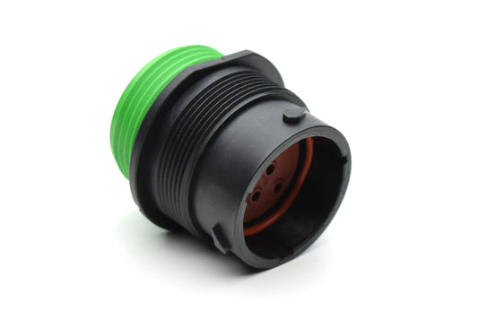 AHDP04-18-08PN-WTA 8 Position Receptacle, Pin, Shell Size 18, Normal Diameter Seal (Green Adapter), Wide Thread Adapter. HDP24-18-8PN-L024