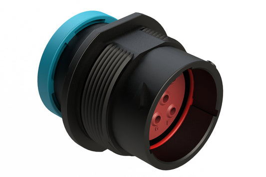 AHDP04-18-08PR-BRA 8 Position Receptacle, Pin, Shell Size 18, Reduced Diameter Seal (Blue Adapter), Backshell Ring Adapter. HDP24-18-8PE-L017