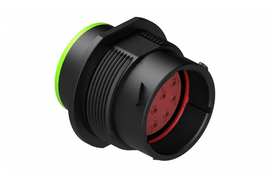 AHDP04-18-14PN-SRA 14 Position Receptacle, Pin, Shell Size 18, Normal Diameter Seal (Green Adapter), Smooth Ring Adapter. HDP24-18-14PN