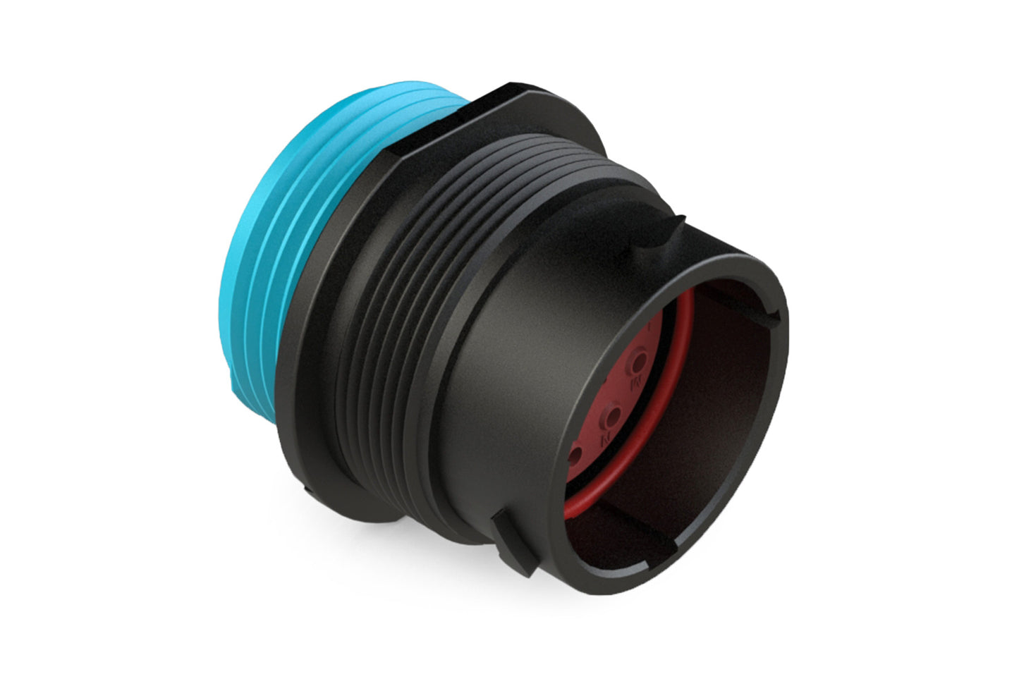 AHDP04-18-14PR-WTA 14 Position Receptacle, Pin, Shell Size 18, Reduced Diameter Seal (Blue Adapter), Wide Thread Adapter. HPD24-18-14PE-L024