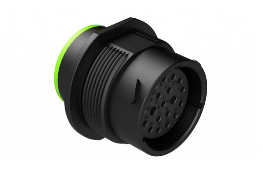 AHDP04-18-20SN-SRA 20 Position Receptacle, Socket, Shell Size 18, Normal Diameter Seal (Green Adapter), Smooth Ring Adapter. HDP24-18-20SN