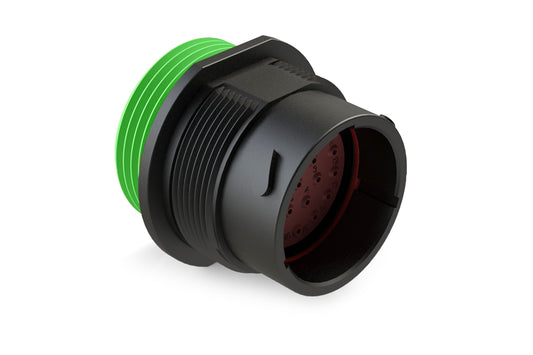 AHDP04-18-21PN-WTA 21 Position Receptacle, Pin, Shell Size 18, Normal Diameter Seal (Green Adapter), Wide Thread Adapter. HDP24-18-21PN--L024