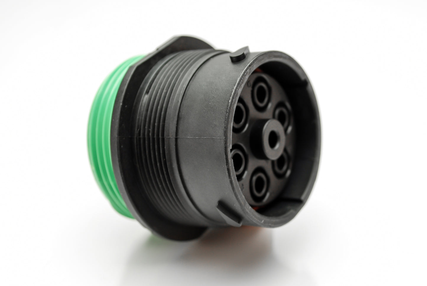 AHDP04-24-07SN-WTA 7 Position Receptacle, Socket, Shell Size 24, Normal Diameter Seal (Green Adapter), Wide Thread Adapter