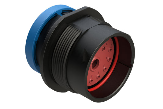 AHDP04-24-14PR-BRA 14 Position Receptacle, Pin, Shell Size 24, Reduced Diameter Seal (Blue Adapter), Backshell Ring Adapter. HDP24-24-14PE-L017