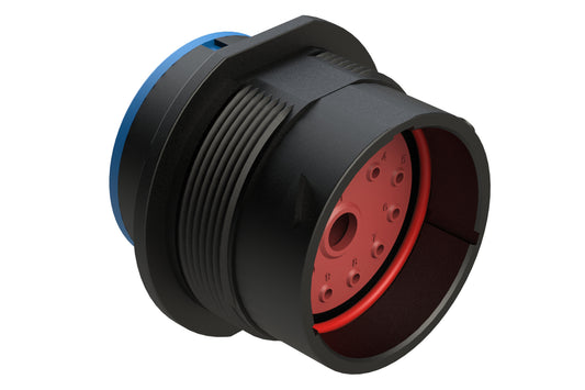 AHDP04-24-14PR-SRA 14 Position Receptacle, Pin, Shell Size 24, Reduced Diameter Seal (Blue Adapter), Smooth Ring Adapter. HDP24-24-14PE