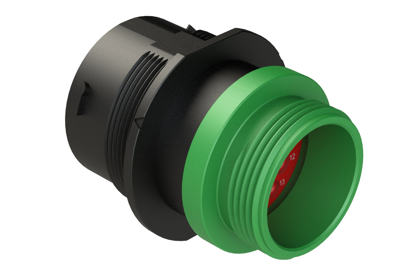 AHDP04-24-19SN-STA 19 Position Receptacle, Socket, Shell Size 24, Normal Diameter Seal (Green Adapter), Small Thread Adapter. HDP24-24-19SN-L015