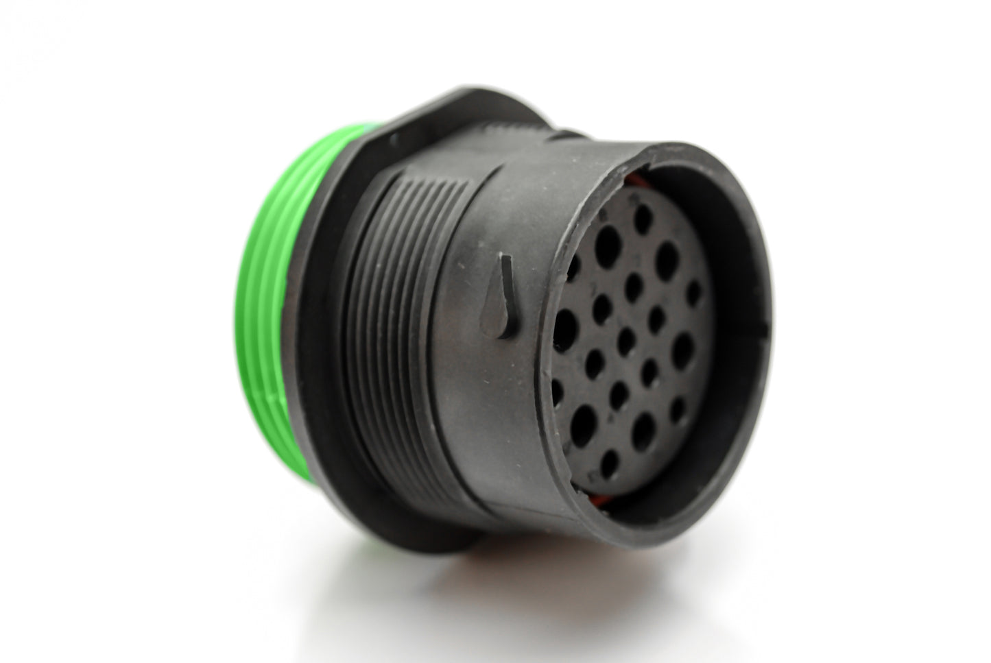 AHDP04-24-19SN-WTA 19 Position Receptacle, Socket, Shell Size 24, Normal Diameter Seal (Green Adapter), Wide Thread Adapter. HDP24-24-19SN-L024