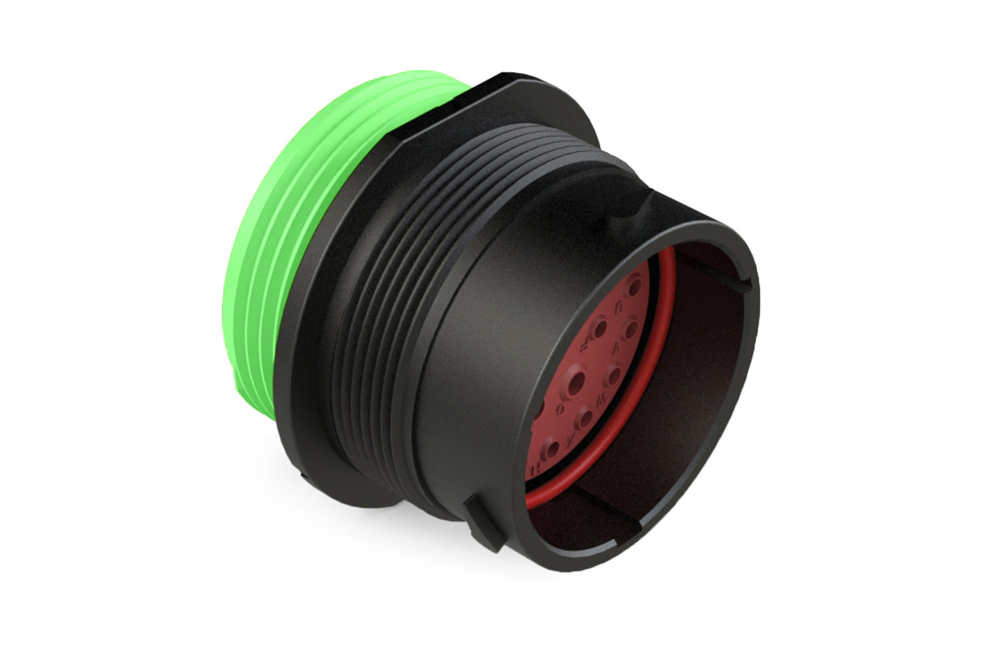 AHDP04-24-21PN-WTA 21 Position, Receptacle, Pin, Shell Size 24, Normal Diameter Seal (Green Adapter), Wide Thread Adapter. HDP24-24-21PN-L024