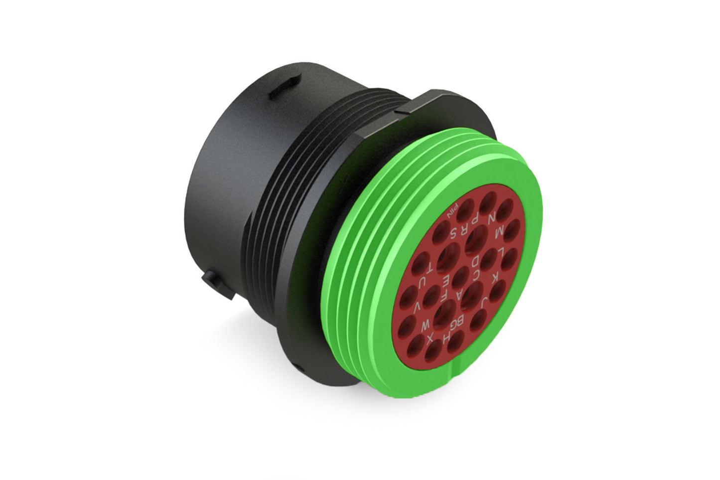 AHDP04-24-21PN-WTA 21 Position, Receptacle, Pin, Shell Size 24, Normal Diameter Seal (Green Adapter), Wide Thread Adapter. HDP24-24-21PN-L024