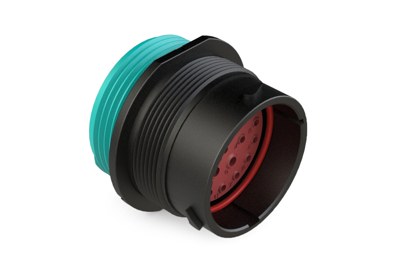 AHDP04-24-21PR-WTA 21 Position Receptacle, Pin, Shell Size 24, Reduced Diameter Seal (Blue Adapter), Wide Thread Adapter, Dustcap Included. HDP24-24-21PE-L024