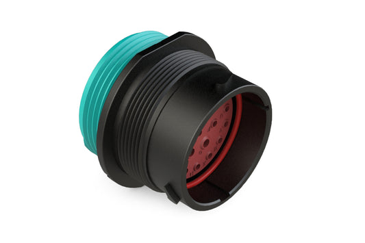 AHDP04-24-21PR-WTA 21 Position Receptacle, Pin, Shell Size 24, Reduced Diameter Seal (Blue Adapter), Wide Thread Adapter, Dustcap Included. HDP24-24-21PE-L024