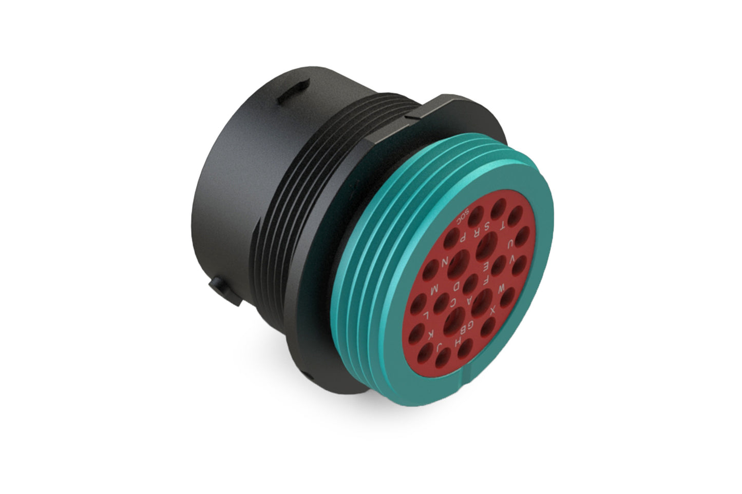 AHDP06-24-21SR-WTA 21 Position Plug, Socket, Shell Size 24, Reduced Diameter Seal (Blue Adapter), Wide Thread Adapter. HDP26-24-21SE-L024