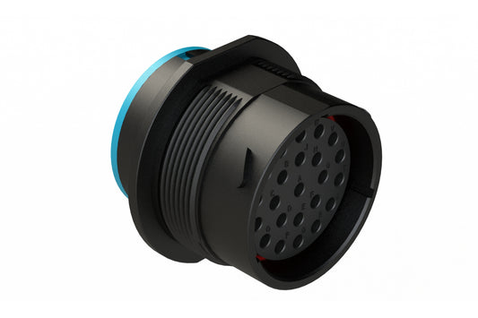 AHDP04-24-23SR-SRA 23 Position Receptacle, Socket, Shell Size 24, Reduced Diameter Seal (Blue Adapter), Smooth Ring Adapter. HDP24-24-23SE