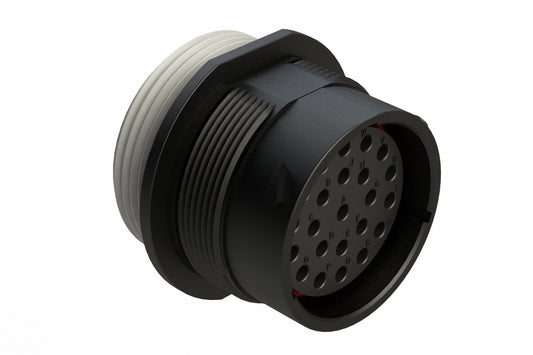 AHDP04-24-23ST-WTA 23 Position Receptacle, Socket, Shell Size 24, Plastic, Thin Diameter Seal (Grey Adapter), Wide Thread Adapter (WTA)