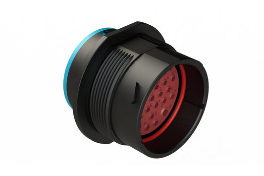 AHDP04-24-27PR-SRA 27 Position Receptacle, Pin, Shell Size 24, Reduced Diameter Seal (Blue Adapter), Smooth Ring Adapter