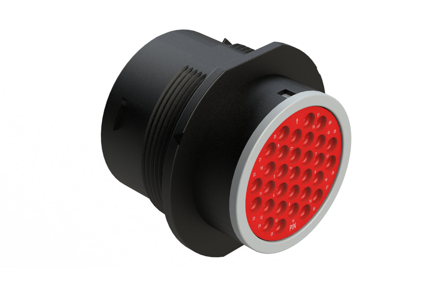 AHDP04-24-31PT-SRA 31 Position Receptacle, Pin, Shell Size 24,Thin Diameter Seal, Smooth Ring Adapter. HDP24-24-31PT