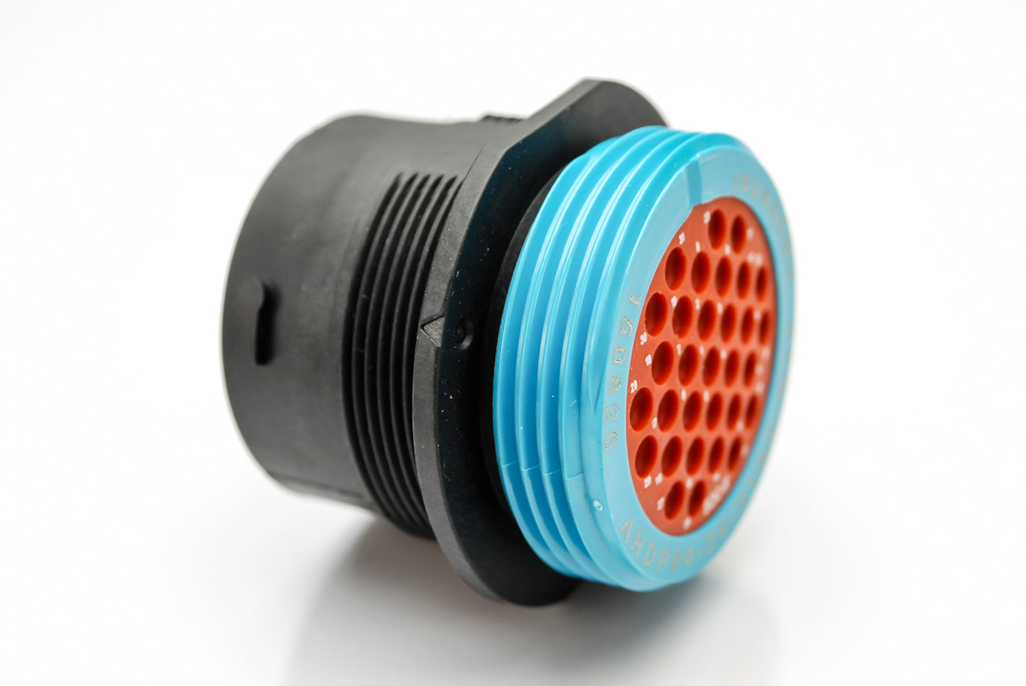 AHDP04-24-31SR-WTA 31 Position Receptacle, Socket, Shell Size 24, Reduced Diameter Seal (Blue Adapter), Wide Thread Adapter. HDP24-24-31SE-L024