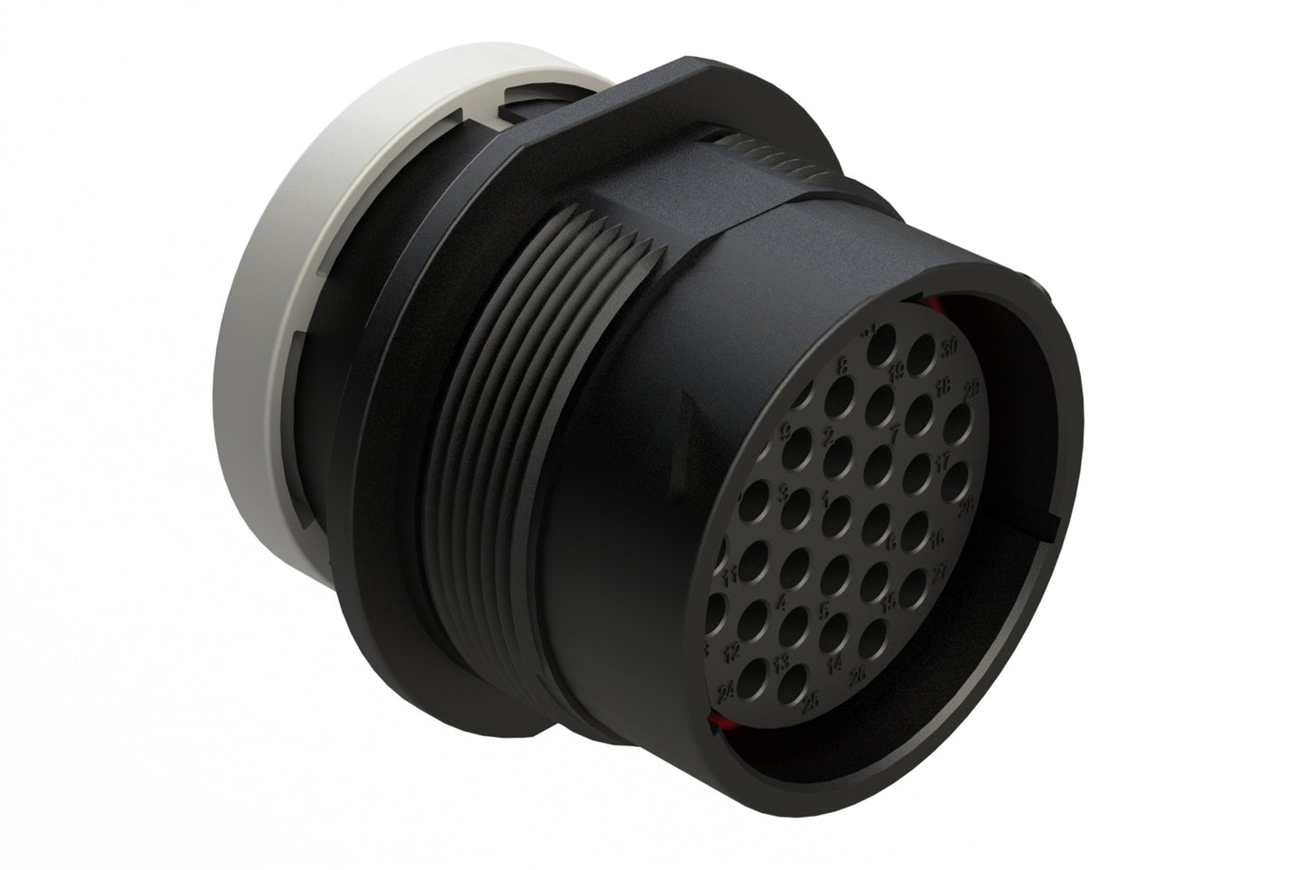 AHDP04-24-31ST-BRA 31 Position Receptacle, Socket, Shell Size 24, Thin Diameter Seal (Grey Adapter), Backshell Ring Adapter. HDP24-24-31ST-L017