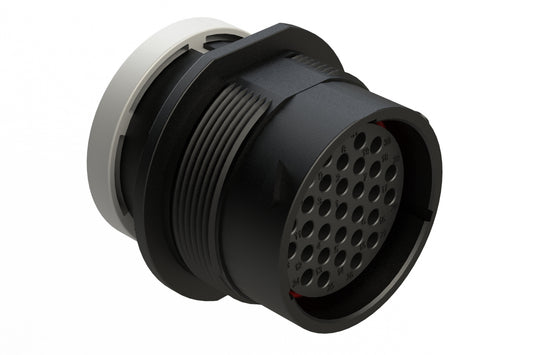 AHDP04-24-31ST-BRA 31 Position Receptacle, Socket, Shell Size 24, Thin Diameter Seal (Grey Adapter), Backshell Ring Adapter. HDP24-24-31ST-L017