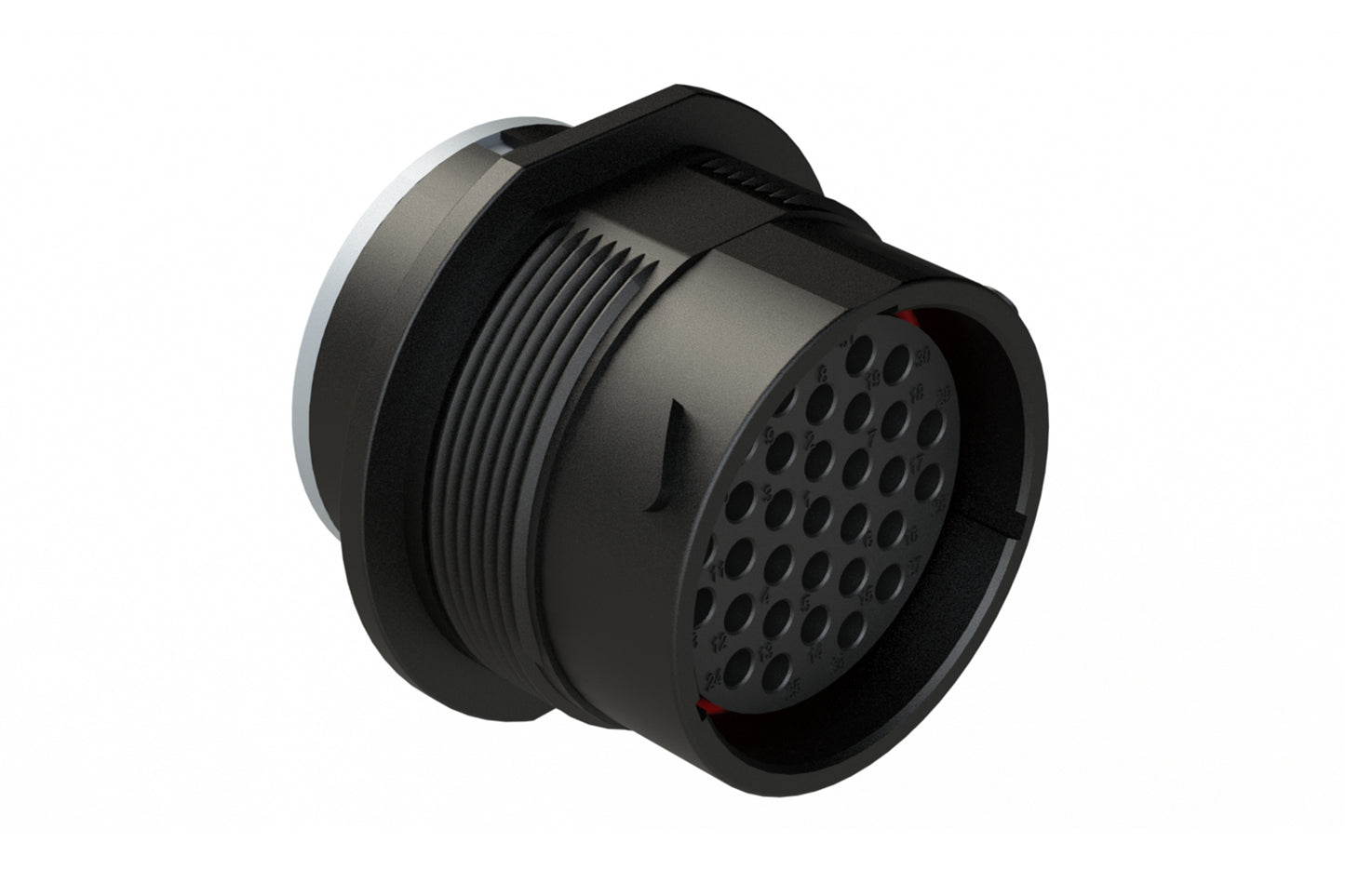 AHDP04-24-31ST-SRA 31 Position Receptacle, Socket, Shell Size 24, Thin Diameter Seal, Smooth Ring Adapter. HDP24-24-31ST