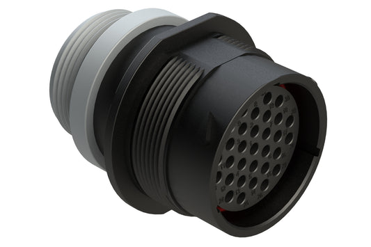 AHDP04-24-31ST-STA 31 Position Receptacle, Socket, Shell Size 24, Thin Diameter Seal (Grey Adapter), Small Thread Adapter. HDP24-24-31ST-L015