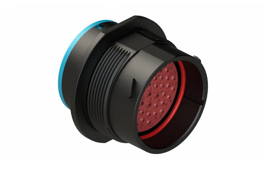 AHDP04-24-47PR-SRA 47 Position Receptacle, Pin, Shell Size 24, Reduced Diameter Seal (Blue Adapter), Smooth Ring Adapter. Dustcap Included. HDP24-24-47PE