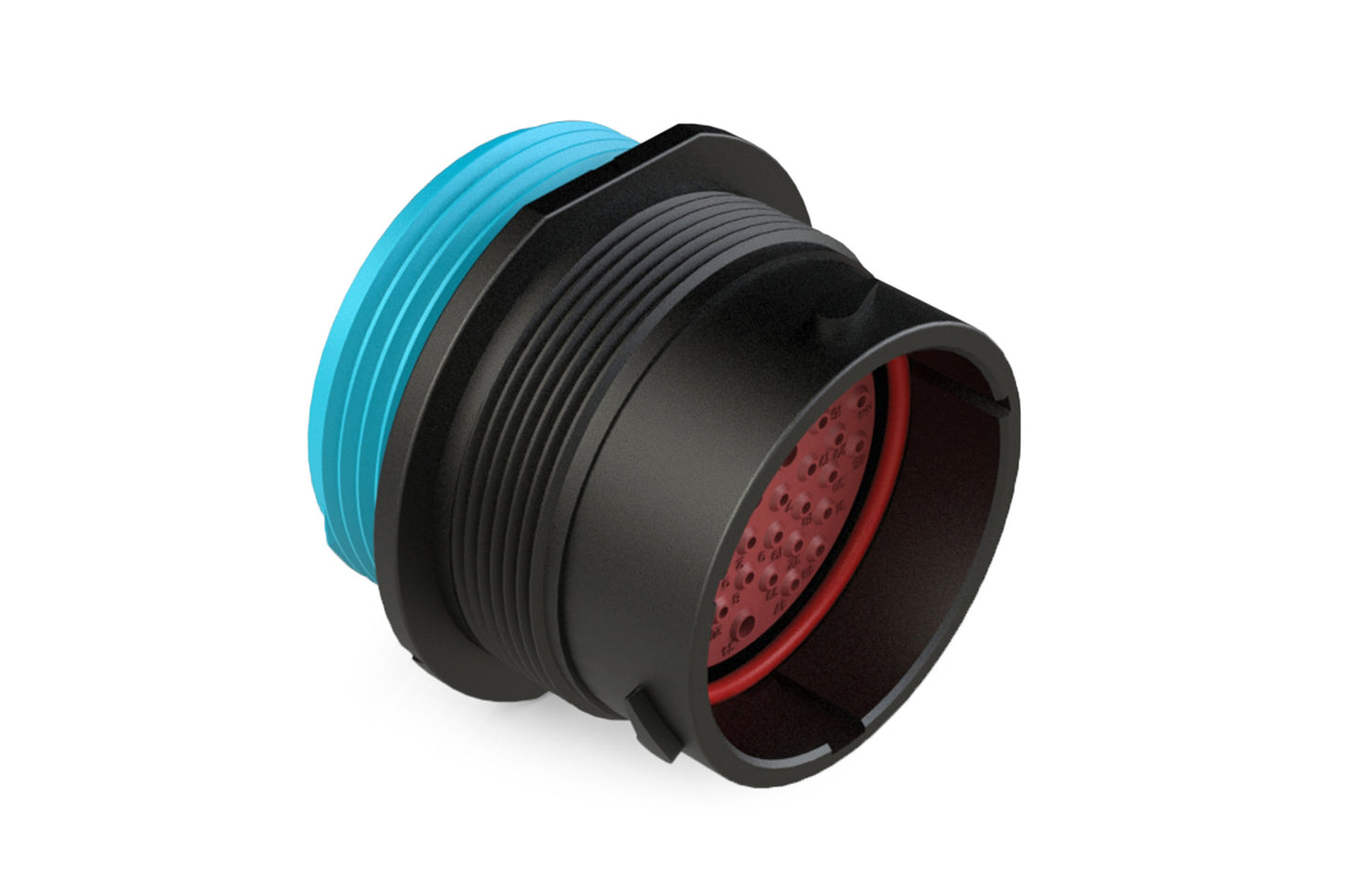 AHDP04-24-47PR-WTA 47 Position Receptacle, Pin, Shell Size 24, Reduced Diameter Seal (Blue Adapter), Wide Thread Adapter. HPD24-24-47PE-L024, HDP24-24-47PE-L024