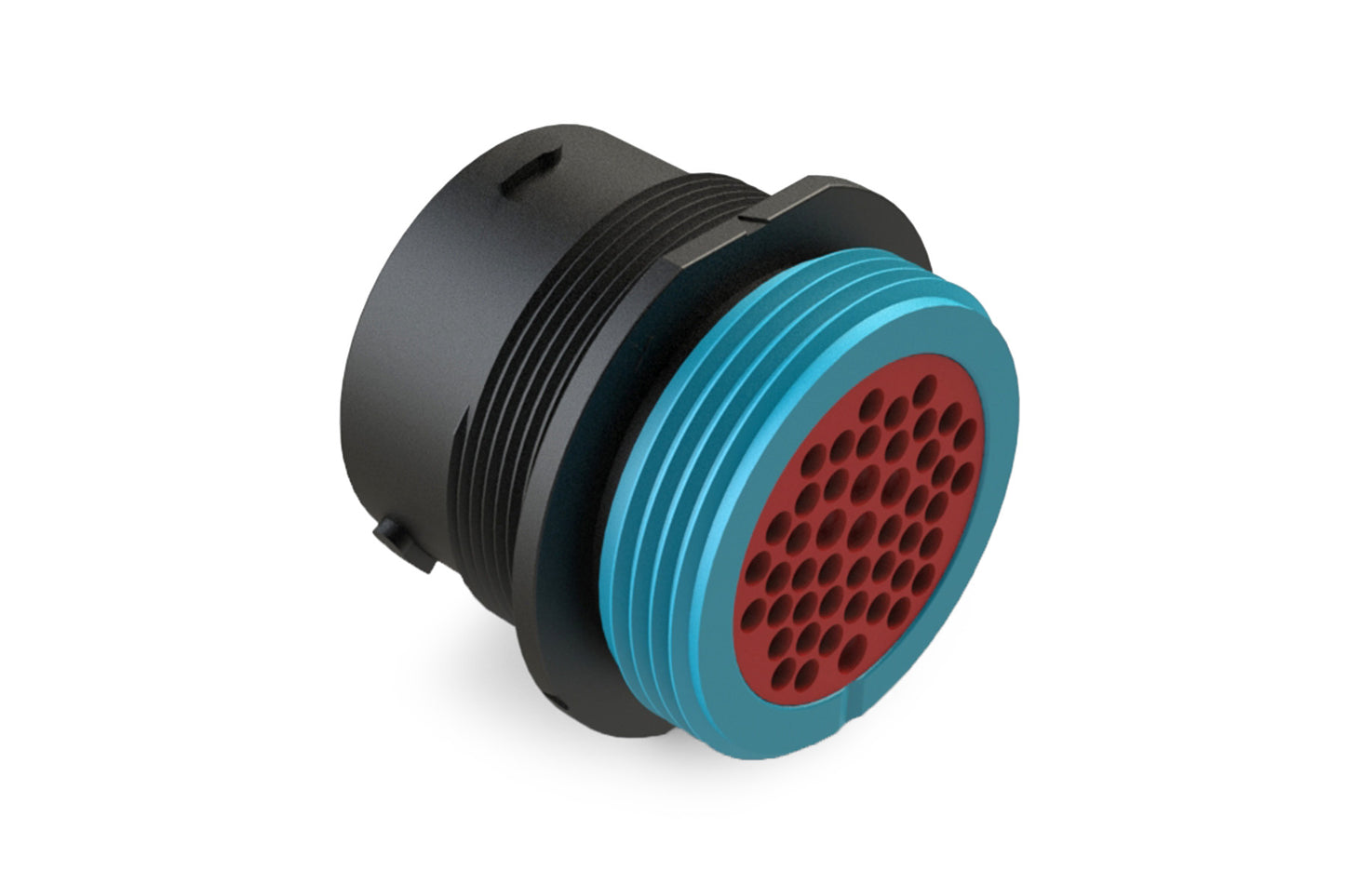 AHDP04-24-47SR-WTA 47 Position Receptacle, Socket, Shell Size 24, Reduced Diameter Seal (Blue Adapter), Wide Thread Adapter. HDP24-24-47SE-L024