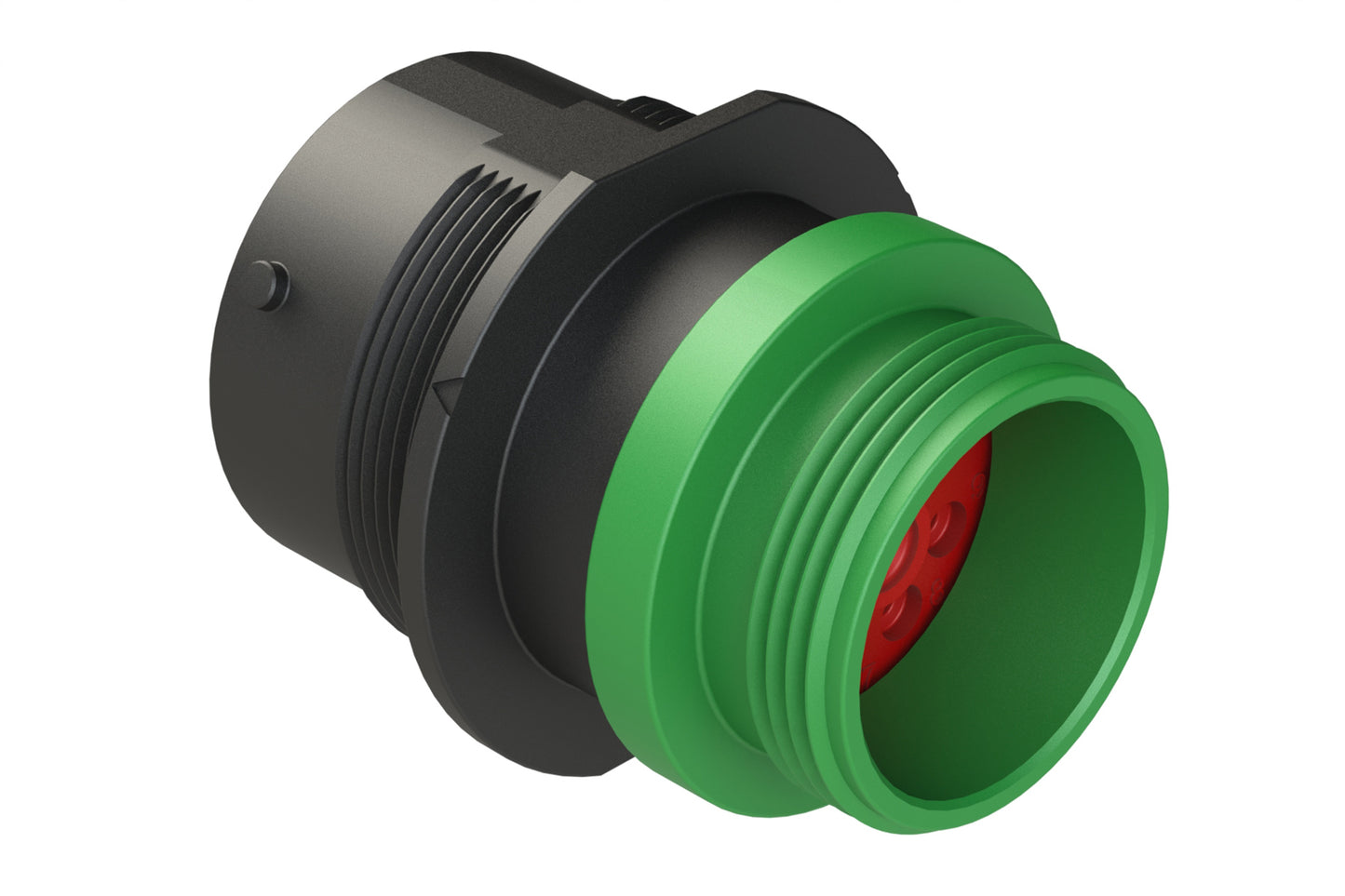 AHDP04-24-91PN-STA 9 Position Receptacle, Pin, ISOBUS, Shell Size 24, Normal Diameter Seal (Green Adapter), Small Thread Adapter. HDP24-24-91PN-L015