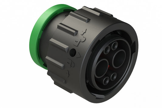 AHDP06-18-06PN-BRAC030 2 Position Plug Pin, Shell Size 18, Normal Diameter Seal (Green Adapter), Backshell Ring Adapter. HDP26-18-6PN-C030