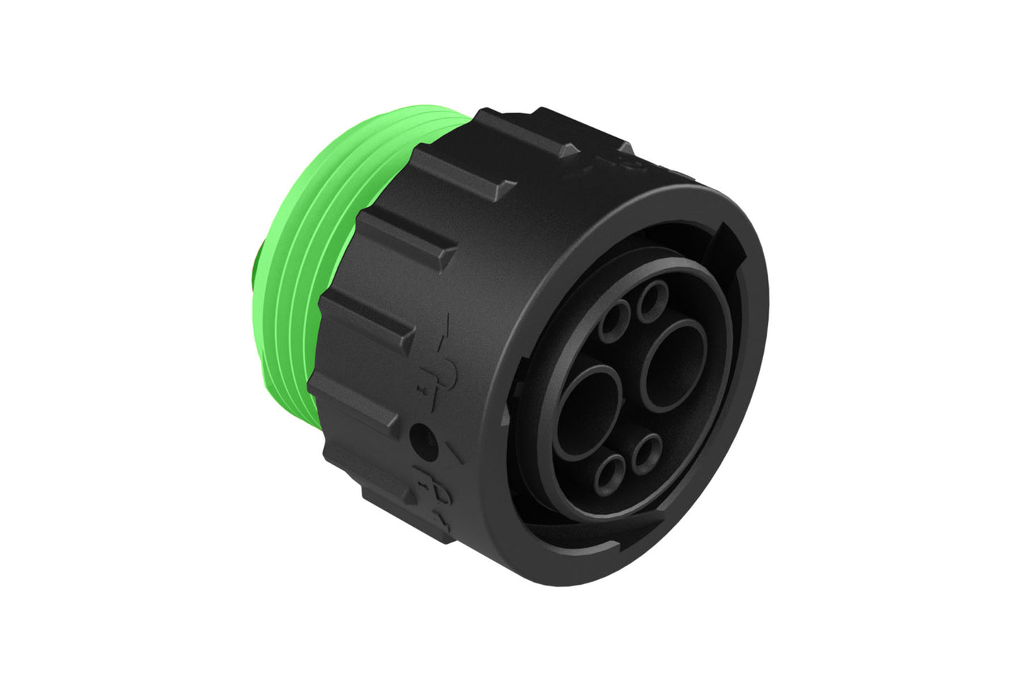 AHDP06-18-06SN-WTAC030 2 Position Plug, Socket, Shell Size 18, Normal Diameter Seal (Green Adapter), Wide Thread Adapter. HDP26-18-6SN-C030