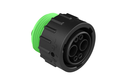 AHDP06-18-06SN-WTAC030 2 Position Plug, Socket, Shell Size 18, Normal Diameter Seal (Green Adapter), Wide Thread Adapter. HDP26-18-6SN-C030
