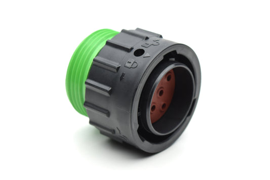 AHDP06-18-08PN-WTA 8 Position Plug, Pin, Shell Size 18, Normal Diameter Seal (Green Adapter), Wide Thread Adapter. HDP26-18-8PN-L024