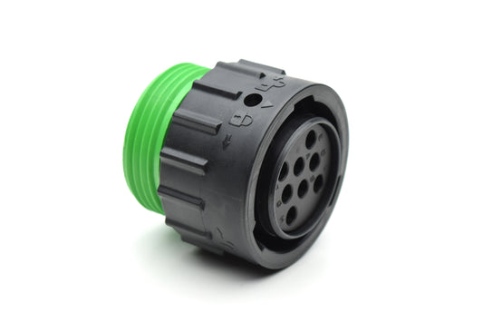 AHDP06-18-08SN-WTA 8 Position Plug, Socket, Shell Size 18, Normal Diameter Seal (Green Adapter), Wide Thread Adapter. HDP26-18-8SN-L024