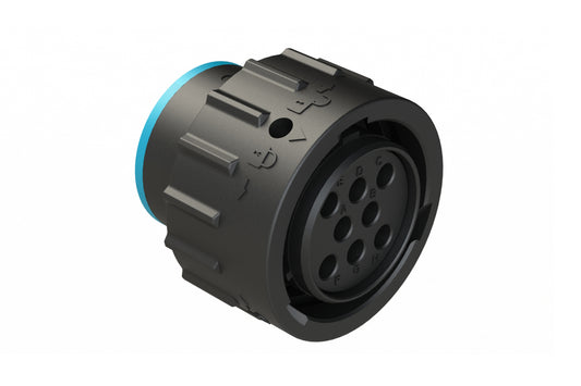 AHDP06-18-08SR-SRA 8 Position Plug, Socket, Shell Size 18, Reduced Diameter Seal (Blue Adapter), Smooth Ring Adapter. HDP26-18-8SE