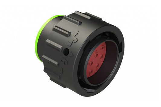 AHDP06-18-14PN-SRA 14 Position Plug, Pin, Shell Size 18, Normal Diameter Seal (Green Adapter), Smooth Ring Adapter. HDP26-18-14PN