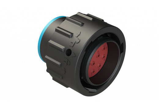 AHDP06-18-14PR-SRA 14 Positions Plug, Pin, Shell Size 18, Reduced Diameter Seal (Blue Adapter), Smooth Ring Adapter. HDP26-18-14PE