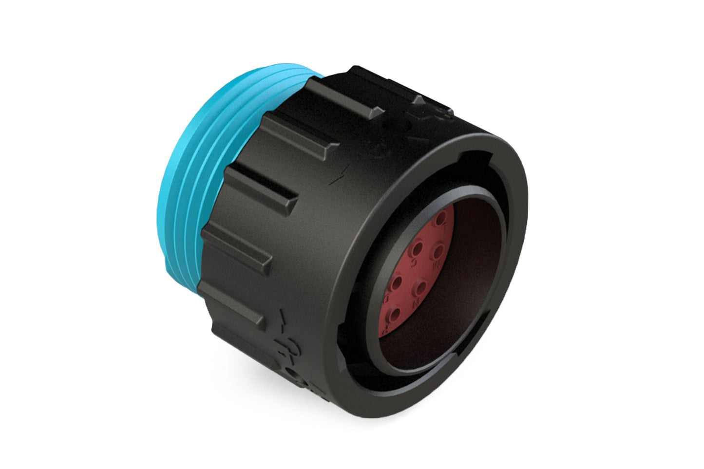 AHDP06-18-14PR-WTA 14 Positions Plug, Pin, Shell Size 18, Reduced Diameter Seal (Blue Adapter), Wide Thread Adapter. HDP26-18-14PE-L024